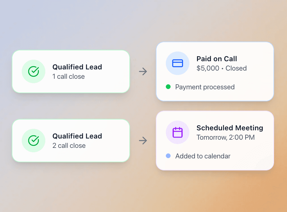Lumio closing deals and booking meetings